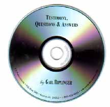 Riplinger Testimony with Questions and Answers AUDIO
